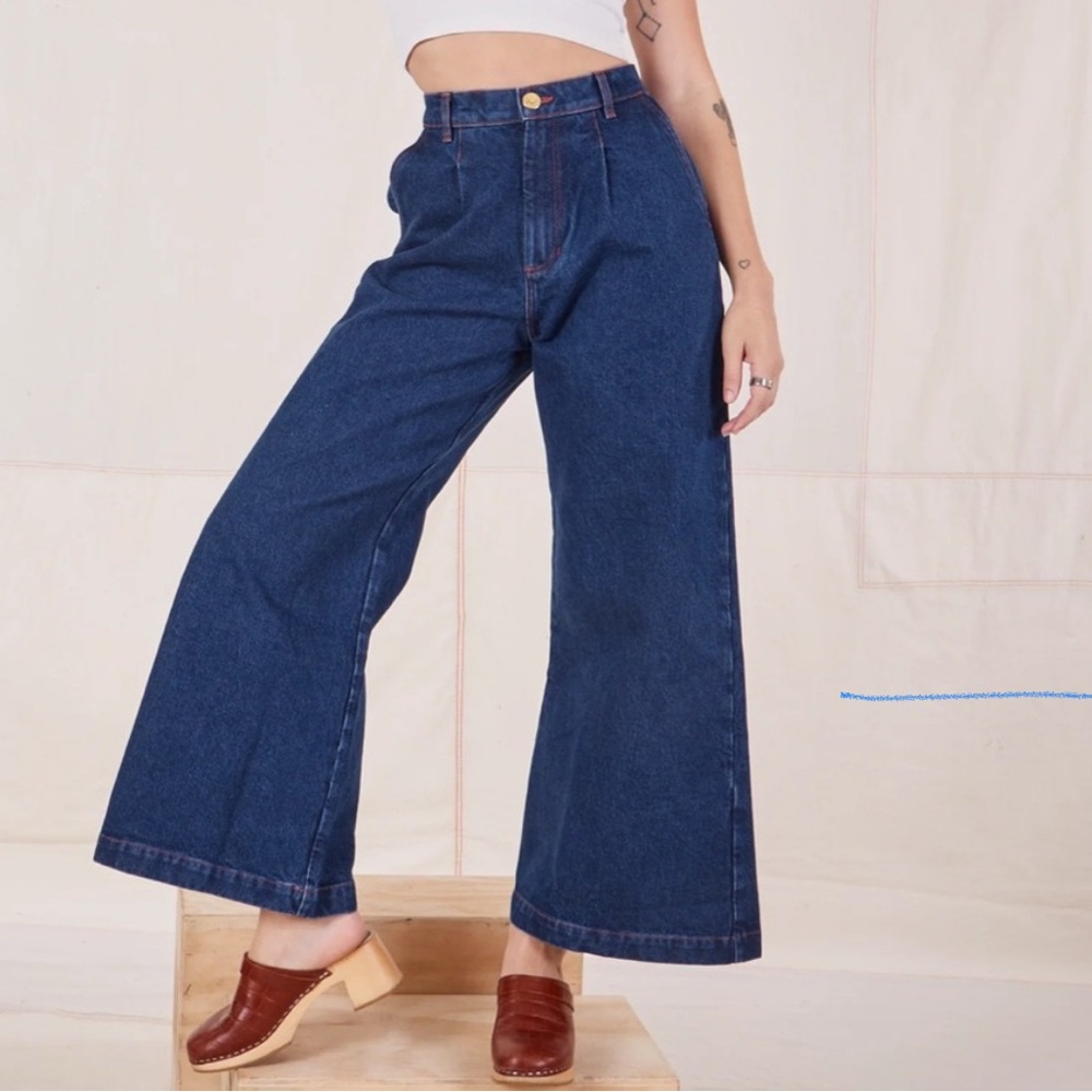Big Bud Press Wide-Leg Blue Sailor  Jeans